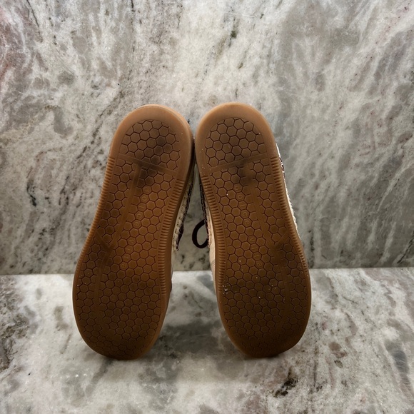 Women’s Dolce Vita Cream and Maroon Calf Hair Casual Sneakers size 9 LIKE NEW - Picture 9 of 9